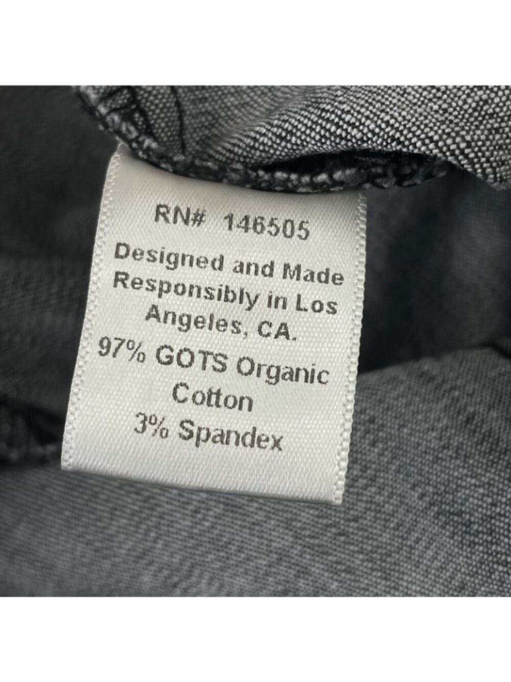 LA Relaxed The Simple Pant Wide Leg Mineral Wash Black Womens Medium - Picture 4 of 6